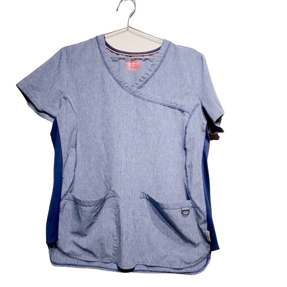 Ava Therese Other - Ava Therese Size L Blue Scrubs Uniform Shirt Like New Condition